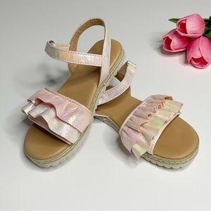 Cat & Jack Iridescent Mermaid Like Sandals Size 9